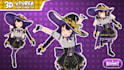make 3d anime character model for vroid, vseeface, or vrchat