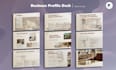 design a structured business profile deck for your company