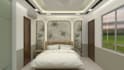 design luxury interior, 3d rendering, floor plan realistic visualization