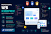 design and develop a responsive frontend website
