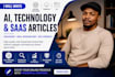 write ai, technology, and saas blog articles