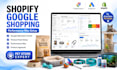 create shopify google shopping feed pet store performance max campaign setup