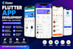 develop a flutter mobile app UI and apk