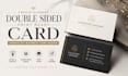 create elegant double sided print ready card minimalist business card