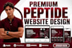 build peptide website design woocommerce peptide website supplement website