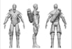 3d articulated action figure, 3d action figure for 3d printing,3d figurine print