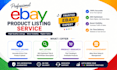 upload and list products on ebay