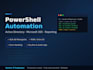 write custom powershell scripts to automate IT tasks