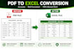 convert PDF to excel with accurate formatting