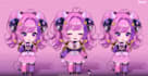 draw, rig live2d vtuber model, 2d vtuber model, v tuber, chibi vtuber, facerig