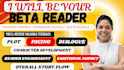 beta reader fantasy, romance beta reader, sci fi beta reader, alpha beta reader