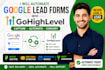 automate google lead forms into gohighlevel CRM with workflow setup