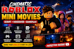 create a cinematic roblox mini movie with script, voiceover and gameplay