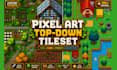 create pixel art tileset sprite sheet game assets rpg   top down environment