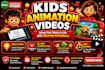 produce viral  kids learning videos for you