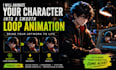 animate your character into a smooth loop animation