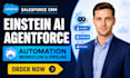 setup salesforce CRM einstein ai agentforce automation workflow pipeline lead
