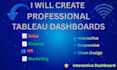 design professional tableau dashboards and data visualization reports