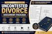 prepare court ready uncontested divorce forms and agreements