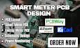 smart meter pcb design with schematic nd pcb layout
