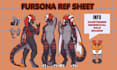 reference sheet furry ref sheet anthro reference sheet fursona character design