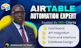 setup airtable automation, airtable database crm, airtable design, softr expert