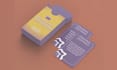 design positive affirmation card conversation starter flash card deck box design