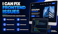 fix HTML CSS javascript bugs and responsive issues