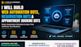 build web automation, reservation bot and appointment booking bot, web scraping