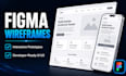 design figma wireframe and interactive figma prototype website ux