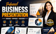design pitch deck, slide deck and professional business presentation