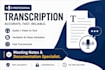 transcription of meetings podcast lectures calls videos audios and webinars