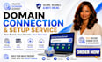 fix domain, email dns issues and connect domain to website