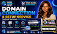 fix domain, email dns issues and connect domain to website