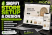 do shopify store setup and design a shopify ecommerce website