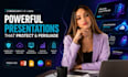 design cybersecurity, IT presentation, saas pitch deck powerpoint