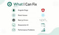 fix angular react or nextjs frontend bugs