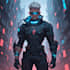 design anime character , cyberpunk character