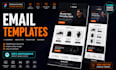 design figma email template and responsive email newsletter layout