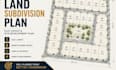 design land subdivision plan, plot layout, site development plan