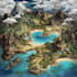 create a high quality fantasy map art