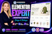 design or redesign wordpress website with elementor