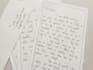 handwrite notes and letters