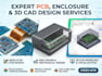 create rigid flex pcb, enclosure, and 3d cad design