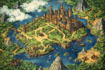 high quality detailed fantasy map