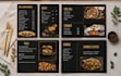 design a modern restaurant menu, cafe menu  and food menu