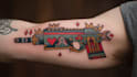 create awesome old school tattoo style design