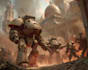 illustrate a warhammer 40k character art