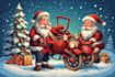 draw christmas cartoon caricature, digital  caricature
