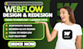 redesign webflow website, design webflow landing page, convert figma to webflow